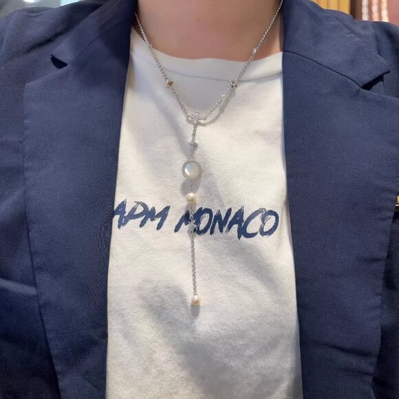 apm MONACO Mother-of-Pearl Necklace - Picture 7 of 7